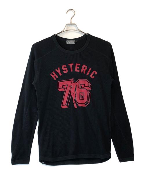 Hysteric Glamour（ヒステリックグラマー）Hysteric Glamour (ヒステリックグラマー) NUMBER 76 Tシャツ ブラック サイズ:XLの古着・服飾アイテム