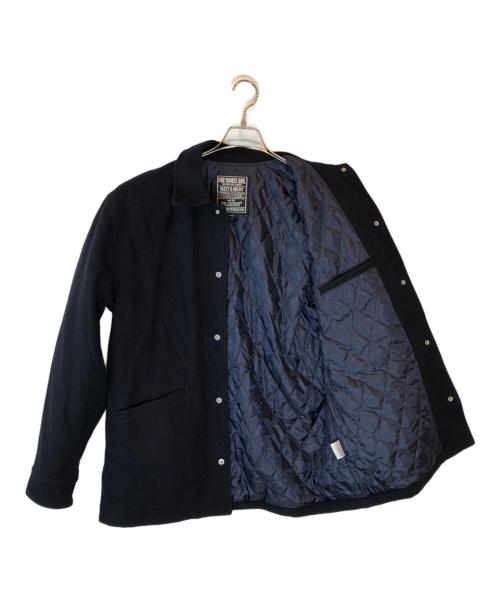 Hysteric Glamour（ヒステリックグラマー）Hysteric Glamour (ヒステリックグラマー) SBM HOTROD刺繍 コーチジャケット ネイビー サイズ:Lの古着・服飾アイテム