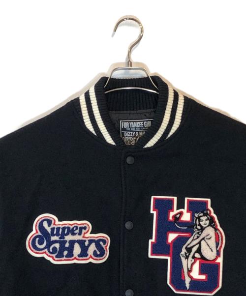 Hysteric Glamour（ヒステリックグラマー）Hysteric Glamour (ヒステリックグラマー) MOTOR CITY FEVER スタジャン ブラック サイズ:XLの古着・服飾アイテム