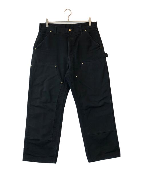 CarHartt（カーハート）CarHartt (カーハート) ダブルニーパンツ ブラック サイズ:34×32の古着・服飾アイテム