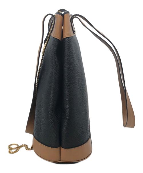 Christian Dior（クリスチャン ディオール）Christian Dior (クリスチャン ディオール) レザーショルダーバッグ ブラックの古着・服飾アイテム