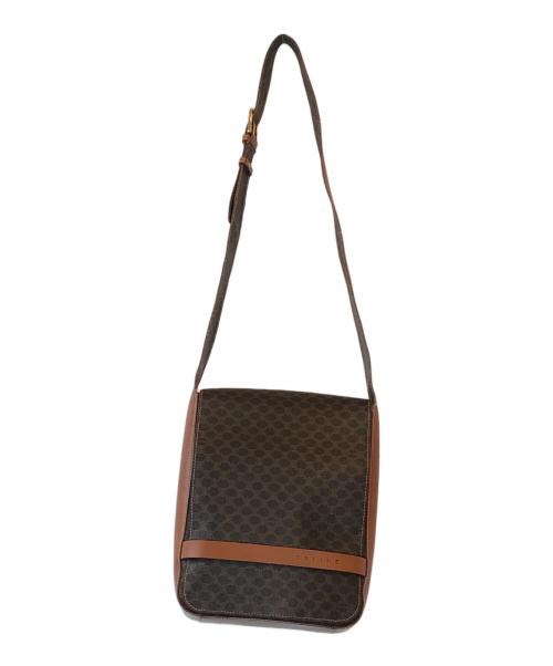 CELINE（セリーヌ）CELINE (セリーヌ) マカダム柄ショルダーバッグ ブラウンの古着・服飾アイテム