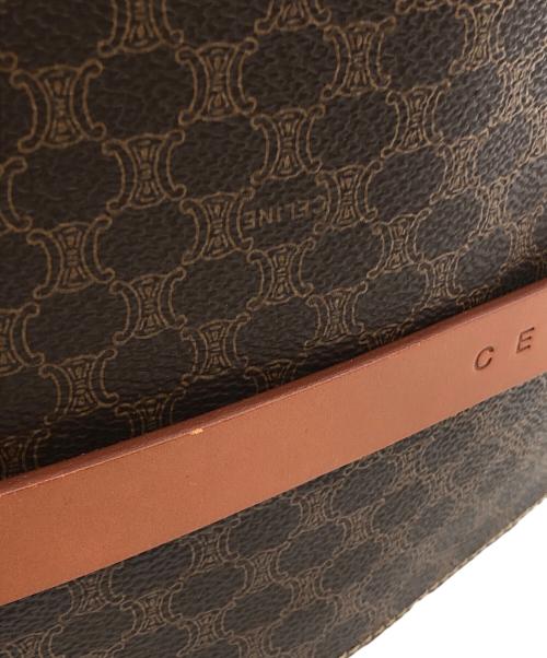 CELINE（セリーヌ）CELINE (セリーヌ) マカダム柄ショルダーバッグ ブラウンの古着・服飾アイテム