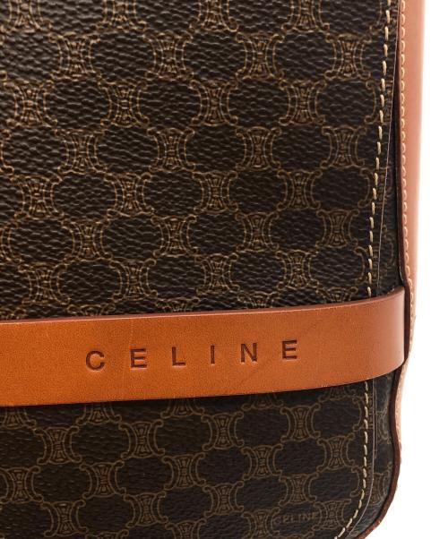 CELINE（セリーヌ）CELINE (セリーヌ) マカダム柄ショルダーバッグ ブラウンの古着・服飾アイテム