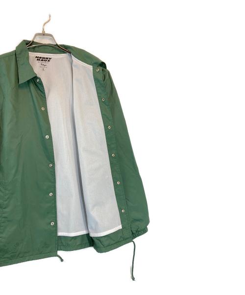 HENRY HAUZ（ヘンリーハウズ）HENRY HAUZ (ヘンリーハウズ) コーチジャケット グリーン サイズ:Lの古着・服飾アイテム
