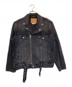 LEVI'S PReMIUMリーバイス プレミアム）の古着「MOTO TRUCKER JACKET」｜ブラック