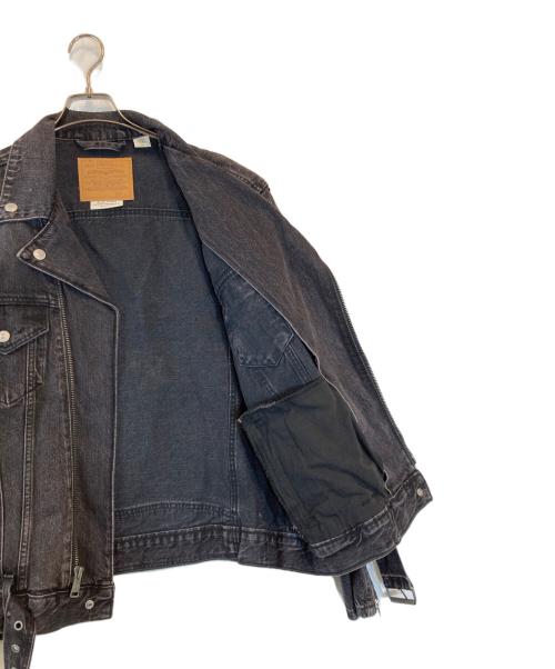 LEVI'S PReMIUM（リーバイス プレミアム）LEVI'S PReMIUM (リーバイス プレミアム) MOTO TRUCKER JACKET ブラック サイズ:Lの古着・服飾アイテム