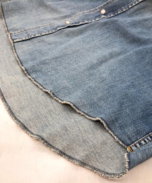 Hysteric Glamour（ヒステリックグラマー）Hysteric Glamour (ヒステリックグラマー) STORE刺繍 ウエスタンデニムシャツ インディゴ サイズ:XLの古着・服飾アイテム