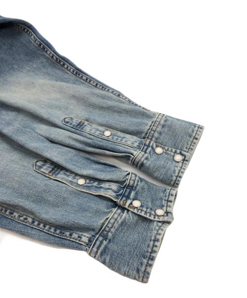 Hysteric Glamour（ヒステリックグラマー）Hysteric Glamour (ヒステリックグラマー) STORE刺繍 ウエスタンデニムシャツ インディゴ サイズ:XLの古着・服飾アイテム