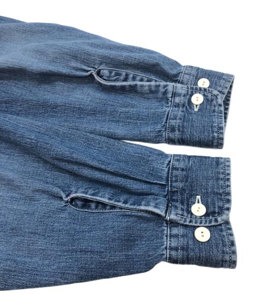 Hysteric Glamour（ヒステリックグラマー）Hysteric Glamour (ヒステリックグラマー) CAR LOGO CAMERA GIRL ワークデニムシャツ ブルー サイズ:XLの古着・服飾アイテム