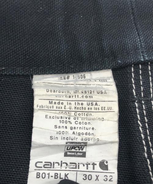 CarHartt（カーハート）CarHartt (カーハート) ダブルニーペインターパンツ ブラック サイズ:30×32の古着・服飾アイテム