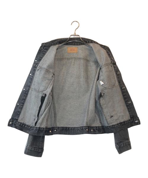 LEVI'S（リーバイス）LEVI'S (リーバイス) 先染めデニムジャケット ブラック サイズ:40の古着・服飾アイテム