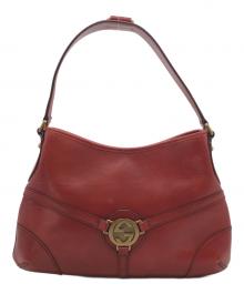GUCCI（グッチ）の古着「レザーワンショルダーバッグ」｜レッド
