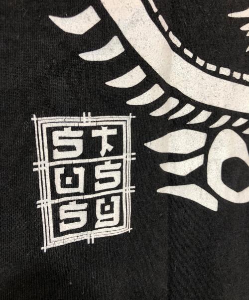 stussy（ステューシー）stussy (ステューシー) ドラゴンアートｔシャツ ブラック サイズ:Lの古着・服飾アイテム