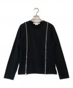 COMME des GARCONS COMME des GARCONSコムデギャルソン コムデギャルソン）の古着「ZIPデザインカットソー」｜ブラック