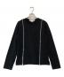 COMME des GARCONS COMME des GARCONS（コムデギャルソン コムデギャルソン）の古着「ZIPデザインカットソー」｜ブラック