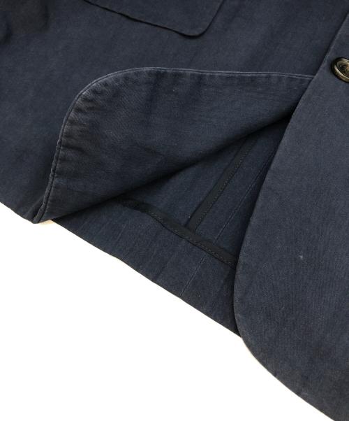 COMME des GARCONS HOMME（コムデギャルソン オム）COMME des GARCONS HOMME (コムデギャルソン オム) コットンテーラードジャケット ネイビー サイズ:Ｍの古着・服飾アイテム
