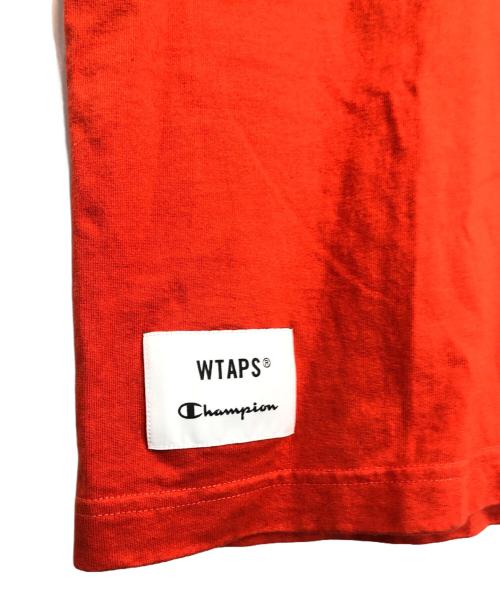 Champion（チャンピオン）Champion (チャンピオン) WTAPS (ダブルタップス) Academy S/S T-Shirts オレンジ サイズ:Lの古着・服飾アイテム