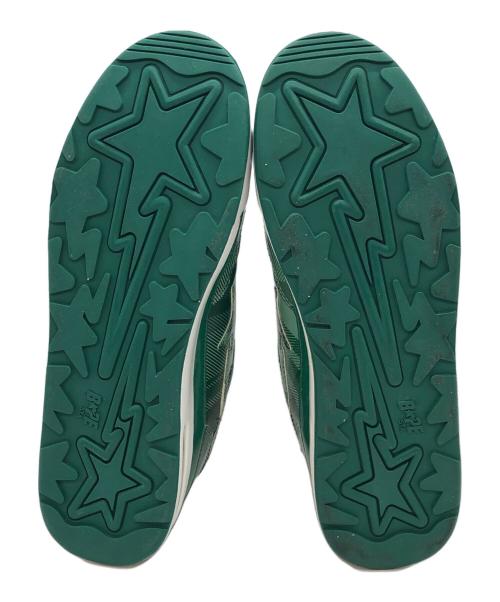 A BATHING APE（アベイシングエイプ）A BATHING APE (アベイシングエイプ) BAPE STA グリーン サイズ:US10の古着・服飾アイテム