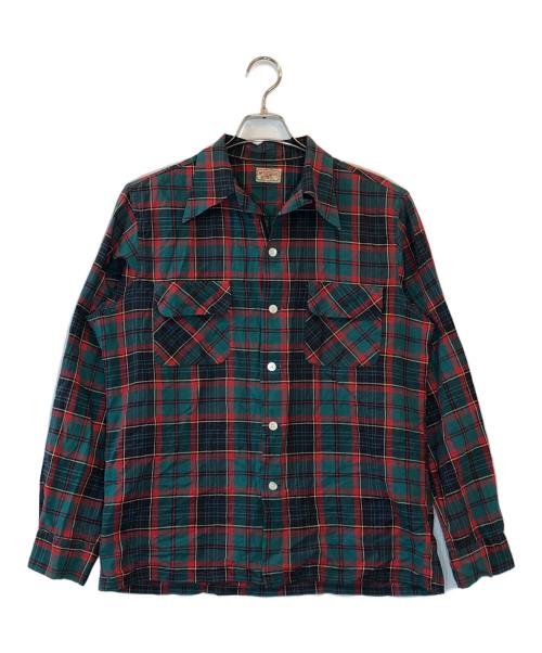McGREGOR（マックレガー）McGREGOR (マックレガー) オープンカラーチェックシャツ グリーン サイズ:Mの古着・服飾アイテム