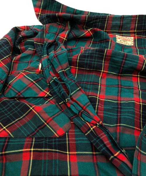 McGREGOR（マックレガー）McGREGOR (マックレガー) オープンカラーチェックシャツ グリーン サイズ:Mの古着・服飾アイテム