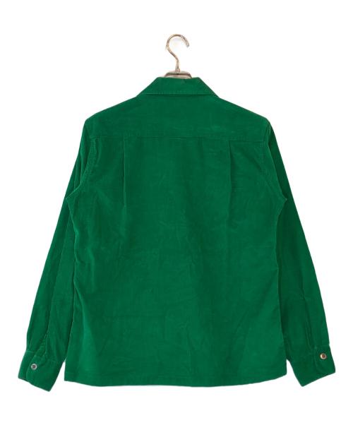 ARROW（アロー）ARROW (アロー) オープンカラーコーデュロイシャツ グリーン サイズ:Ｓ（14-14 1/2)の古着・服飾アイテム