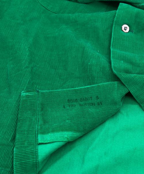 ARROW（アロー）ARROW (アロー) オープンカラーコーデュロイシャツ グリーン サイズ:Ｓ（14-14 1/2)の古着・服飾アイテム