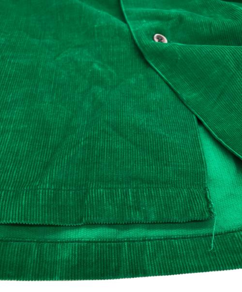 ARROW（アロー）ARROW (アロー) オープンカラーコーデュロイシャツ グリーン サイズ:Ｓ（14-14 1/2)の古着・服飾アイテム