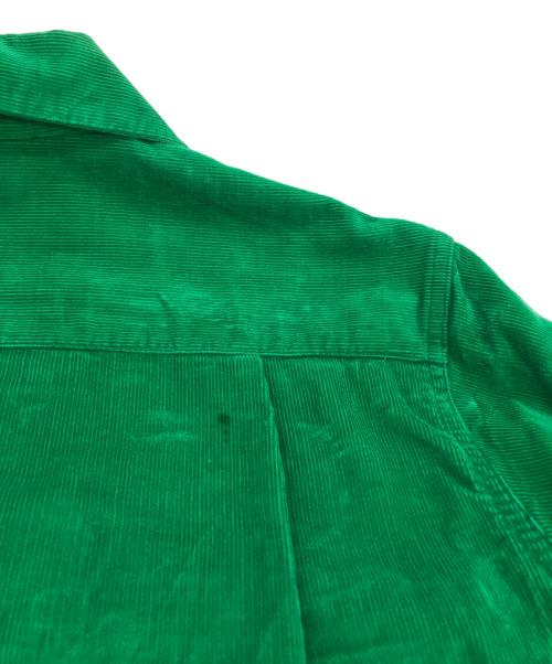 ARROW（アロー）ARROW (アロー) オープンカラーコーデュロイシャツ グリーン サイズ:Ｓ（14-14 1/2)の古着・服飾アイテム
