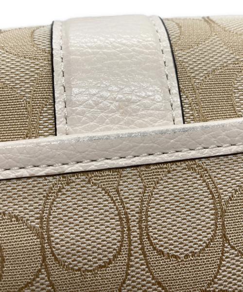 COACH（コーチ）COACH (コーチ) ノース／サウス ロニー クロスボディ シグネチャー ジャカード N/A アイボリーの古着・服飾アイテム
