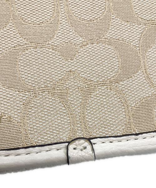 COACH（コーチ）COACH (コーチ) ノース／サウス ロニー クロスボディ シグネチャー ジャカード N/A アイボリーの古着・服飾アイテム