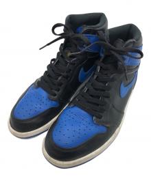 NIKE（ナイキ）の古着「Air Jordan 1 Retro High OG "Royal" (2017)（エアジョーダン1 レトロ ハイ OG "ロイヤル (2017)"）」｜ブラック