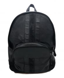 COACH（コーチ）の古着「Houston Backpack with Baseball Stitch」｜ブラック