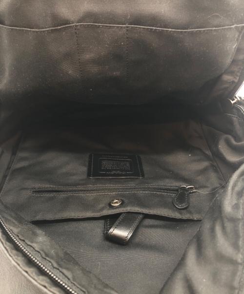 COACH（コーチ）COACH (コーチ) Houston Backpack with Baseball Stitch ブラックの古着・服飾アイテム