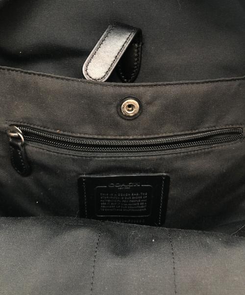 COACH（コーチ）COACH (コーチ) Houston Backpack with Baseball Stitch ブラックの古着・服飾アイテム