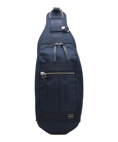 PORTER（ポーター）PORTER (ポーター) スリングショルダーバッグ ネイビーの古着・服飾アイテム