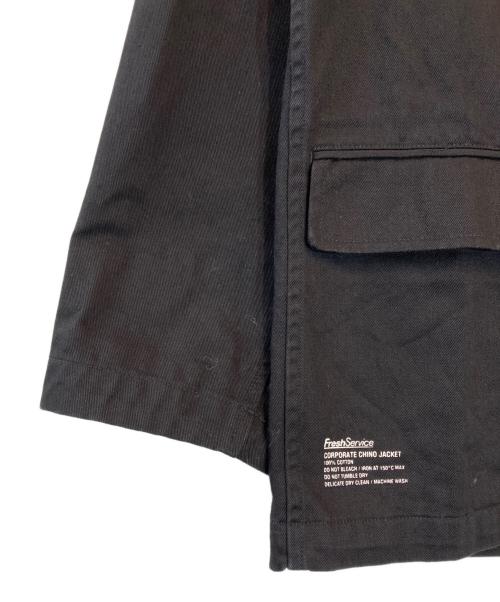 FreshService（フレッシュサービス）FreshService (フレッシュサービス) CORPORATE CHINO JACKET ブラック サイズ:Sの古着・服飾アイテム