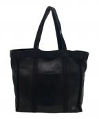 PORTERポーター）の古着「STAND TOTE BLACK LEATHER」｜ブラック