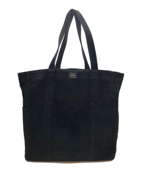 PORTER（ポーター）PORTER (ポーター) STAND TOTE BLACK LEATHER ブラックの古着・服飾アイテム