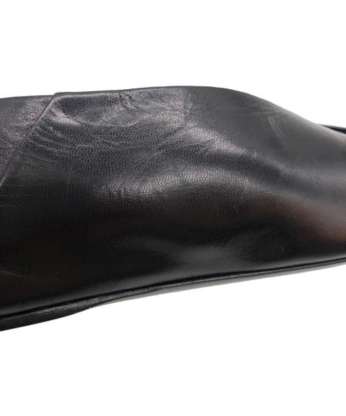 JIL SANDER（ジルサンダー）JIL SANDER (ジルサンダー) Square Toe Leather Ballet Shoes ブラック サイズ:35の古着・服飾アイテム