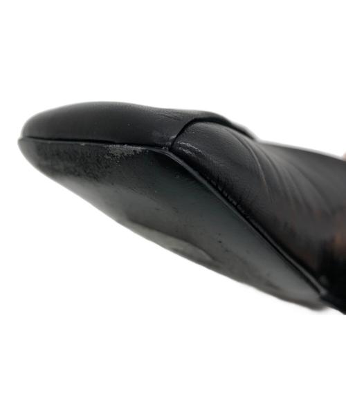 JIL SANDER（ジルサンダー）JIL SANDER (ジルサンダー) Square Toe Leather Ballet Shoes ブラック サイズ:35の古着・服飾アイテム