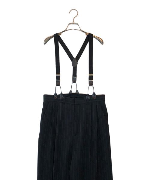 Curensology（カレンソロジー）Curensology (カレンソロジー) サスペンダー付パンツ ブラック サイズ:Fの古着・服飾アイテム