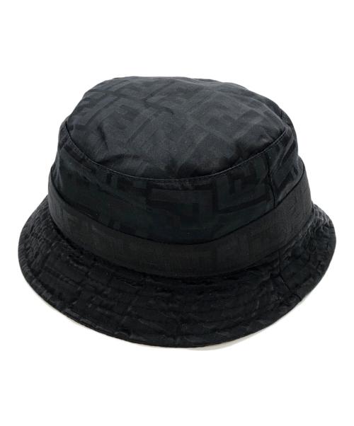 FENDI（フェンディ）FENDI (フェンディ) ズッカ柄バケットハット ブラック サイズ:Lの古着・服飾アイテム