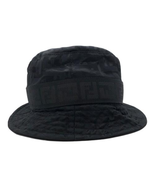 FENDI（フェンディ）FENDI (フェンディ) ズッカ柄バケットハット ブラック サイズ:Lの古着・服飾アイテム
