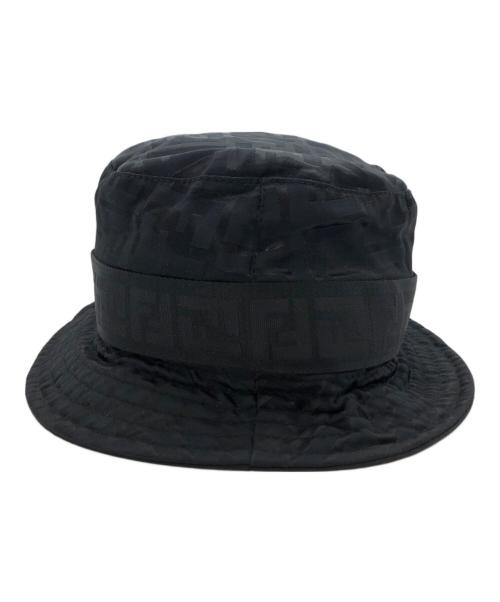FENDI（フェンディ）FENDI (フェンディ) ズッカ柄バケットハット ブラック サイズ:Lの古着・服飾アイテム