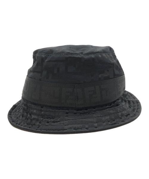 FENDI（フェンディ）FENDI (フェンディ) ズッカ柄バケットハット ブラック サイズ:Lの古着・服飾アイテム