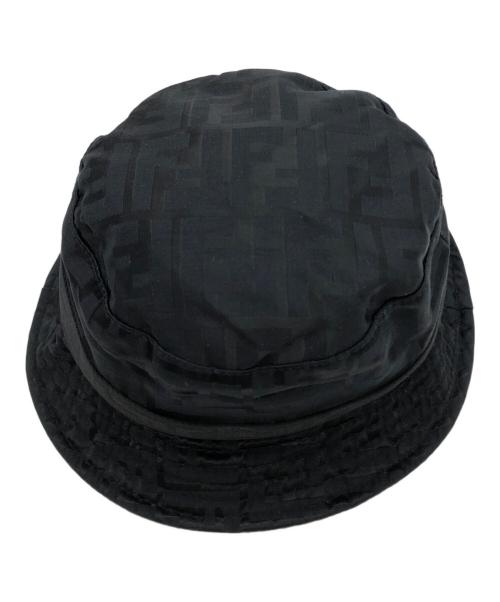 FENDI（フェンディ）FENDI (フェンディ) ズッカ柄バケットハット ブラック サイズ:Lの古着・服飾アイテム