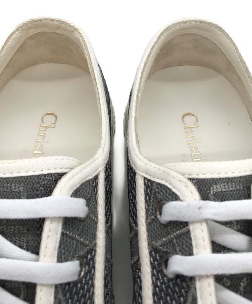 Christian Dior（クリスチャン ディオール）Christian Dior (クリスチャン ディオール) オブリークエンブロイダリースニーカー グレー サイズ:37の古着・服飾アイテム