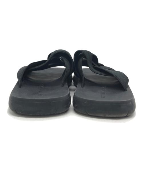 BOTTEGA VENETA（ボッテガベネタ）BOTTEGA VENETA (ボッテガベネタ) PLAT イントレチャートサンダル ブラック サイズ:41の古着・服飾アイテム