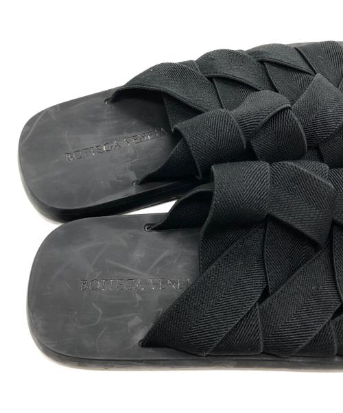 BOTTEGA VENETA（ボッテガベネタ）BOTTEGA VENETA (ボッテガベネタ) PLAT イントレチャートサンダル ブラック サイズ:41の古着・服飾アイテム